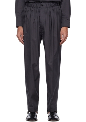 LEMAIRE Gray Pleated Relaxed Trousers