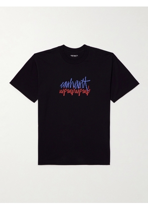 Carhartt WIP - Stereo Printed Cotton-Jersey T-Shirt - Men - Black - XS