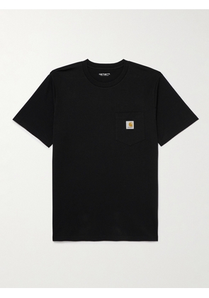 Carhartt WIP - Logo-Appliquéd Cotton-Jersey T-Shirt - Men - Black - S