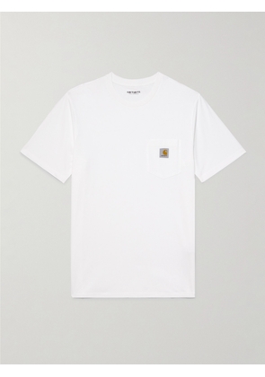 Carhartt WIP - Logo-Appliquéd Cotton-Jersey T-Shirt - Men - White - S