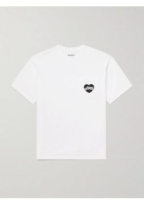 Carhartt WIP - Amour Logo-Print Cotton-Jersey T-Shirt - Men - White - XS