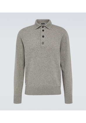Zegna Wool and cashmere polo sweater