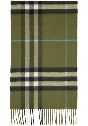 Burberry Green Check Scarf