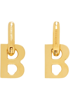 Balenciaga Gold B Chain Xs Earrings