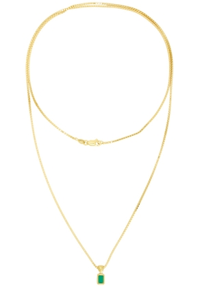 Loren Stewart Emerald Cut Wrap Necklace in Vermeil - Metallic Gold. Size all.