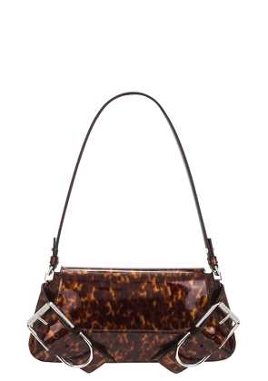 Givenchy Voyou Shoulder Flap Bag in Black & Brown - Brown. Size all.