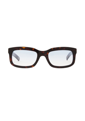Flatlist Palmer Sunglasses in Dark Tortoise & Blue Gradient - Brown. Size all.