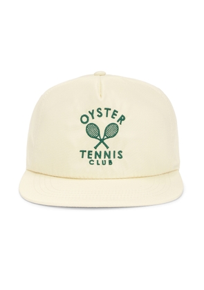 Oyster Tennis Club Members Hat in Vintage White - White. Size all.