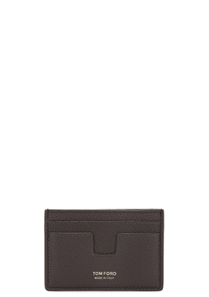 TOM FORD Cardholder in Chocolate - Brown. Size all.