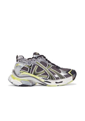 Balenciaga Runner Sneaker in Dark Grey  Yellow  & White - Grey. Size 40 (also in 41, 42, 43, 44, 45).