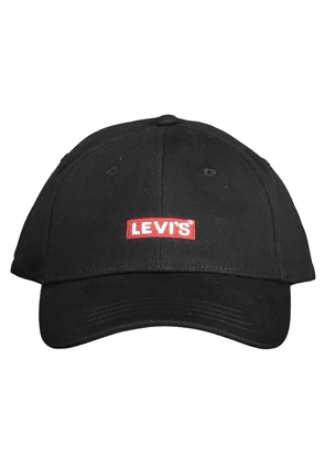 Levi's Chic Embroidered Visor Cap in Elegant Black