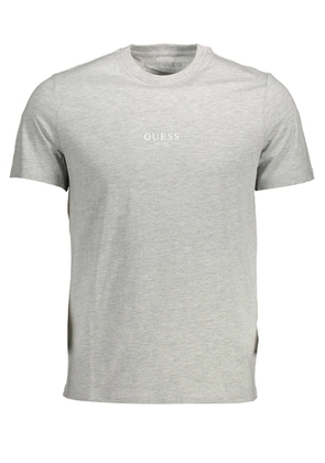 Guess Jeans Chic Gray Slim Fit Organic Cotton Tee - XL