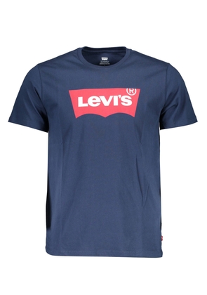Levi's Classic Crew Neck Blue Tee with Logo - S