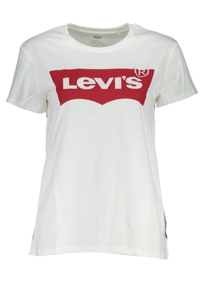 Levi's Chic White Cotton Tee with Iconic Print - XL