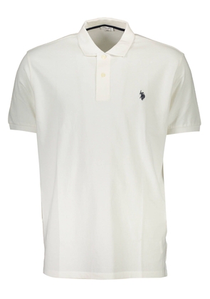 U.S. POLO ASSN. Chic White Embroidered Polo for Men - XXL