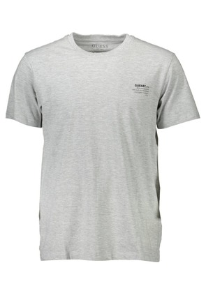 Guess Jeans Classic Gray Crew Neck Logo Tee - M