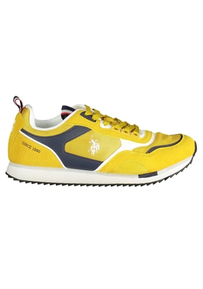U.S. POLO ASSN. Dashing Yellow Lace-Up Sports Sneakers - EU44/US11
