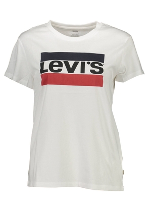 Levi's Elegant Cotton Logo Tee with Print Detail - XS