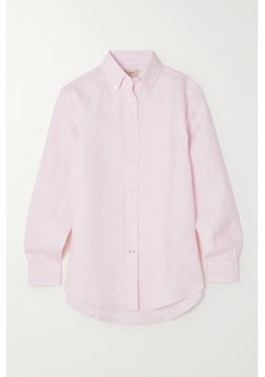 Purdey - Striped Linen Shirt - Pink - UK 6,UK 8,UK 10,UK 12,UK 14,UK 16,UK 18