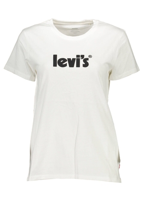 Levi's Elegant White Cotton Crew Neck Tee - L