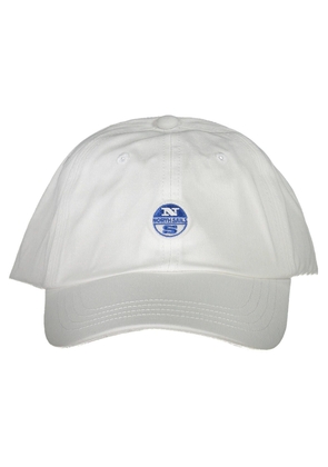 Elegant White Visor Cap with Logo Detail