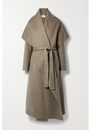 The Row - Adia Oversized Belted Cashmere Coat - Brown - small