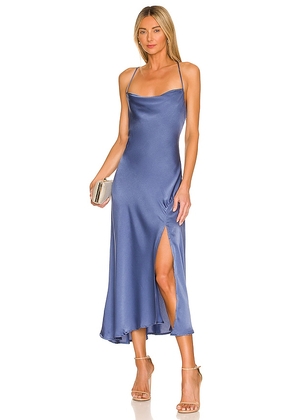 ASTR the Label Gaia Dress in Blue. Size M, S, XL, XS.