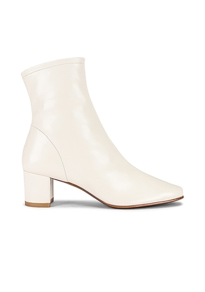 BY FAR Sofia Bootie in Ivory. Size 39.