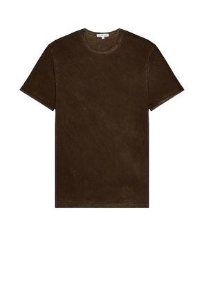 COTTON CITIZEN The Classic Crew in Brown. Size S.
