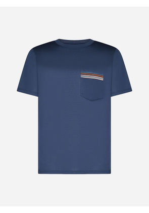 Paul Smith Striped Pocket Cotton T-Shirt