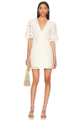 Chaser Cassia Mini Dress in Ivory. Size S, XS.