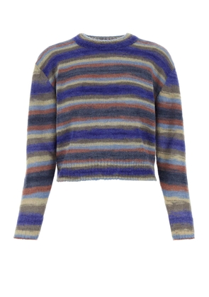 A.p.c. Embroidered Mohair And Alpaca Blend Abby Sweater