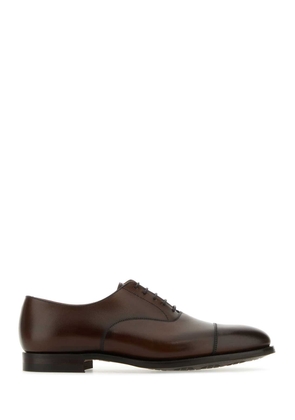 Crockett & Jones Chocolate Leather Connaught 2 Lace-Up Shoes