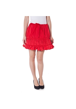 Denny Rose Red Polyester Skirt - One Size
