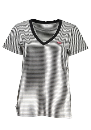 Levi's Sleek V-Neck Tee with Classic Logo - XS