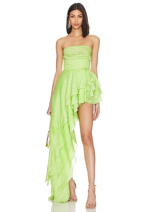 Bronx and Banco Tulum Neon Gown in Green. Size XS.