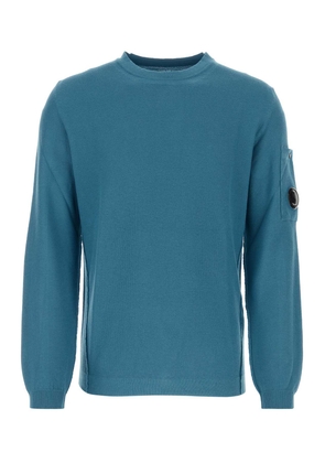 C.p. Company Air Force Blue Cotton Sweater