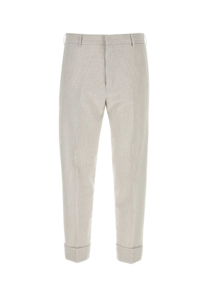 Pt Torino Embroidered Stretch Cotton Pant