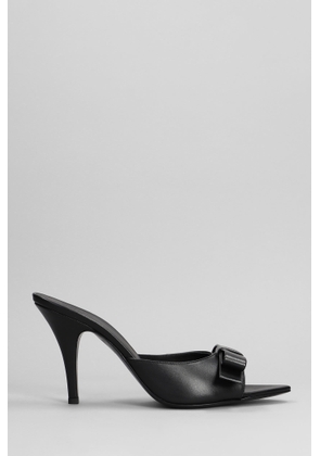 Gia Borghini Honorine Slipper-Mule In Black Leather