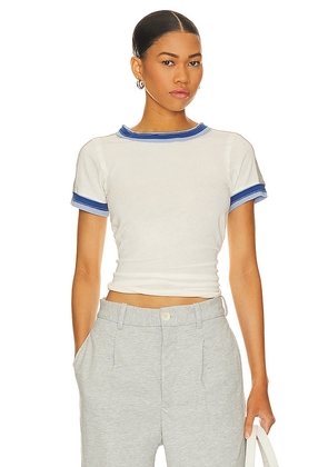 Free People x We The Free Sporty Mix Tee in White. Size S, XS.