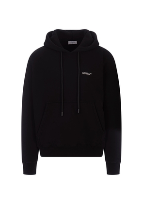 Off-White Black Hoodie With Logo And Arrows Motif