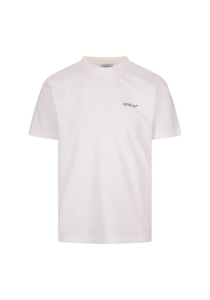 Off-White White T-Shirt With Logo And Arrows Motif