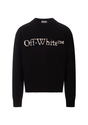 Off-White Black Big Bookish Chunky Knit Sweater