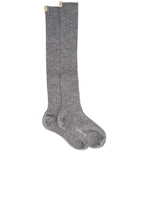Comme Si The Knee High Sock in Grey. Size 38/39, 40/41.