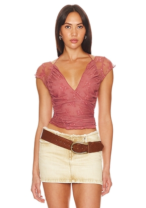 Free People x Intimately FP Lacey In Love Cami Top In Oh Bloom in Wine. Size L.