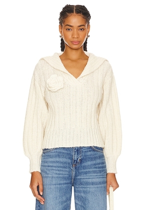 AYNI Sapas Sweater in Ivory. Size XS.