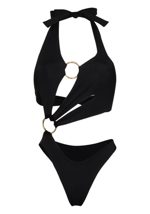 Louisa Ballou Sex Wax halterneck cutout swimsuit - Black