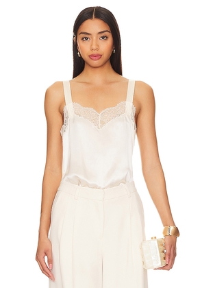 CAMI NYC Seraphina Cami in White. Size L, XS.