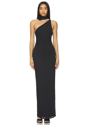 AFRM Savoy Dress in Black. Size L.