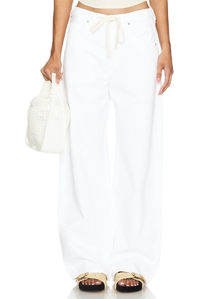 Citizens of Humanity Brynn Drawstring Wide Leg in White. Size 27, 31.